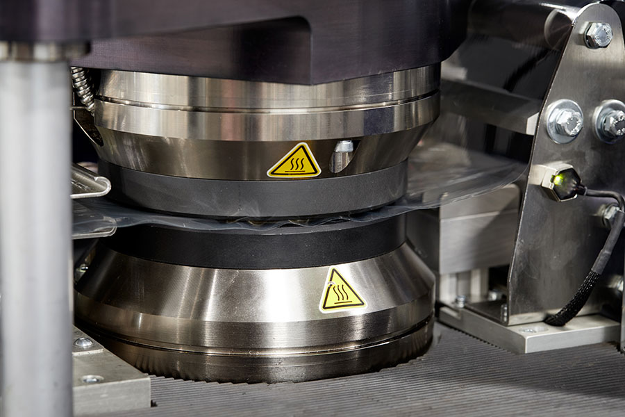 Alpha Instrument die with barrier film