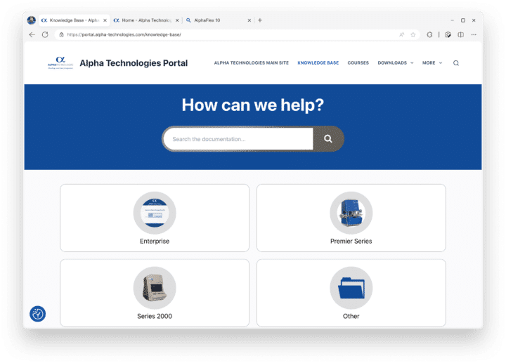 Customer Resource Hub - Alpha Technologies